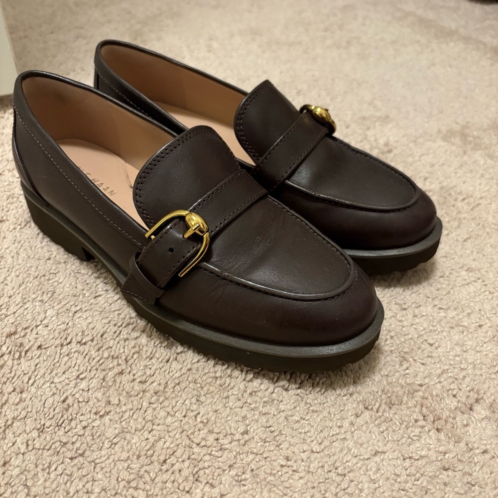 Cole Haan Dark Brown Leather Loafers